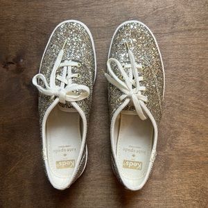 Keds Glitter Sneakers, Size 6